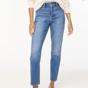 J. CREW high rise straight jeans
